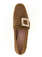 Roger Vivier Suede Loafers Beige, view 4
