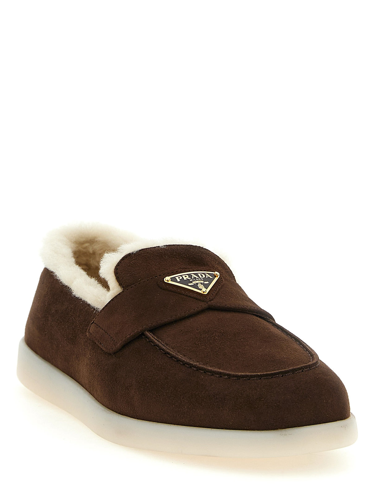PRADA Suede Loafers Brown, view 2