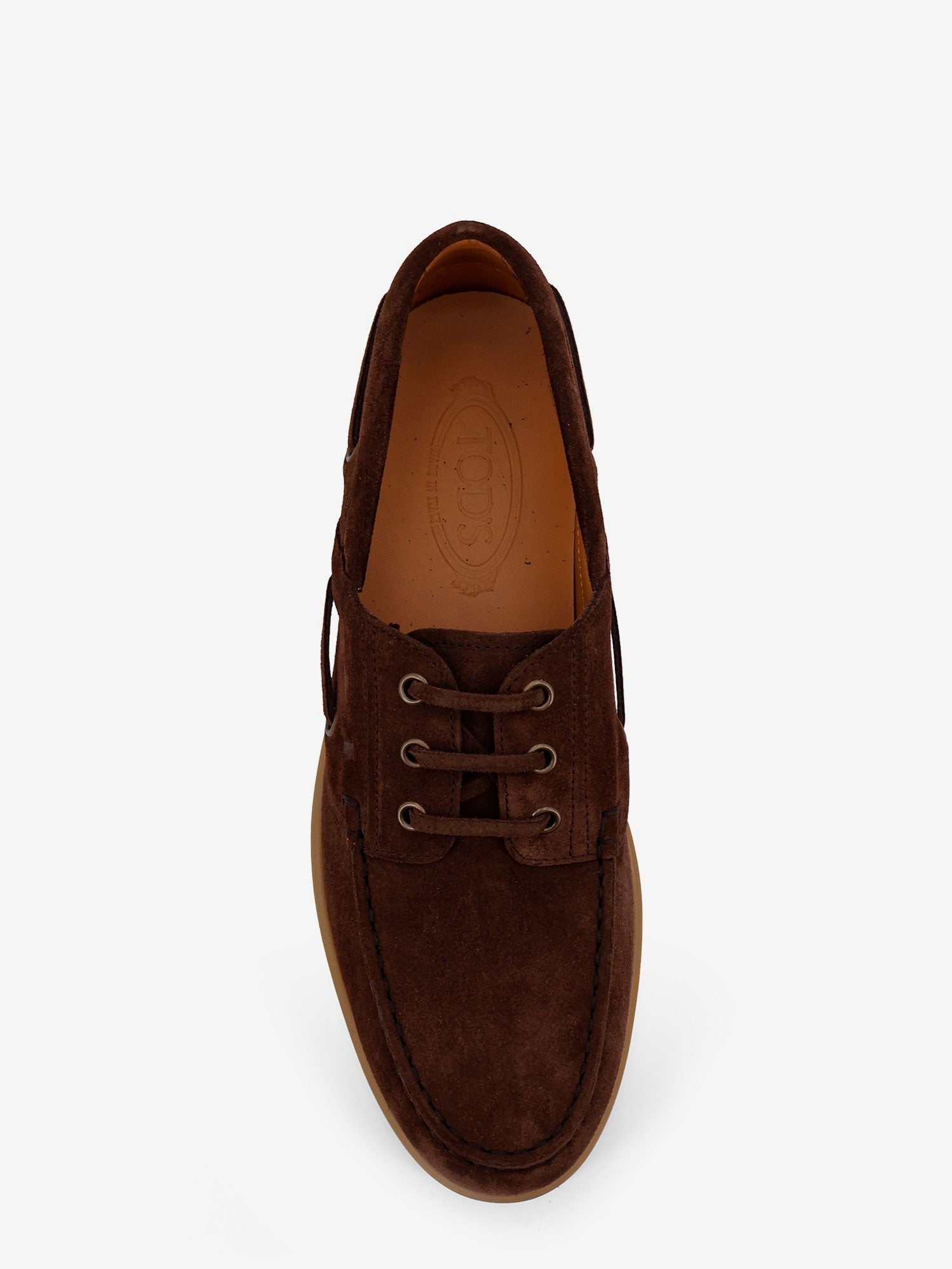 Tod's Men's Suede Boat Shoe Brown