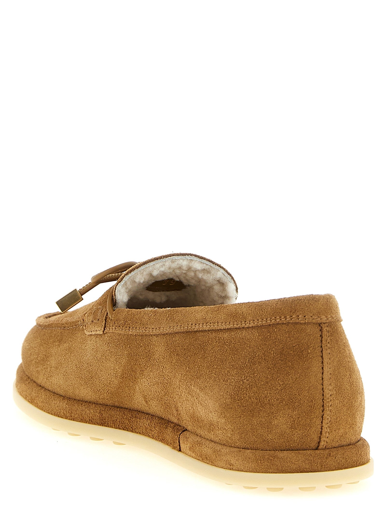 Tod's Suede Loafers Beige