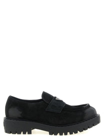 Prada Suede Loafers Black