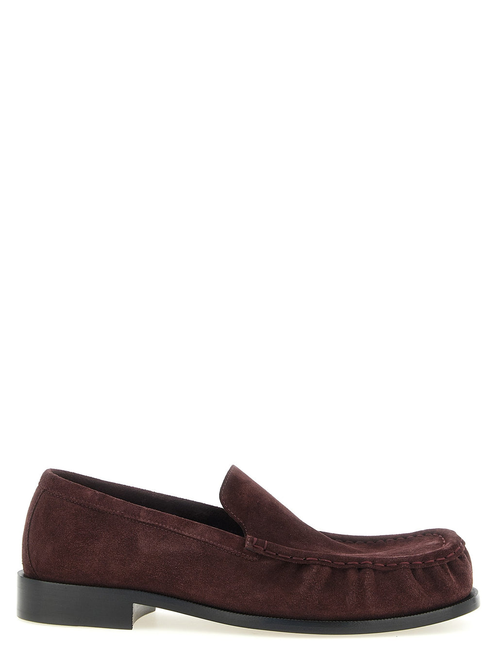Dries Van Noten Suede Loafers Red