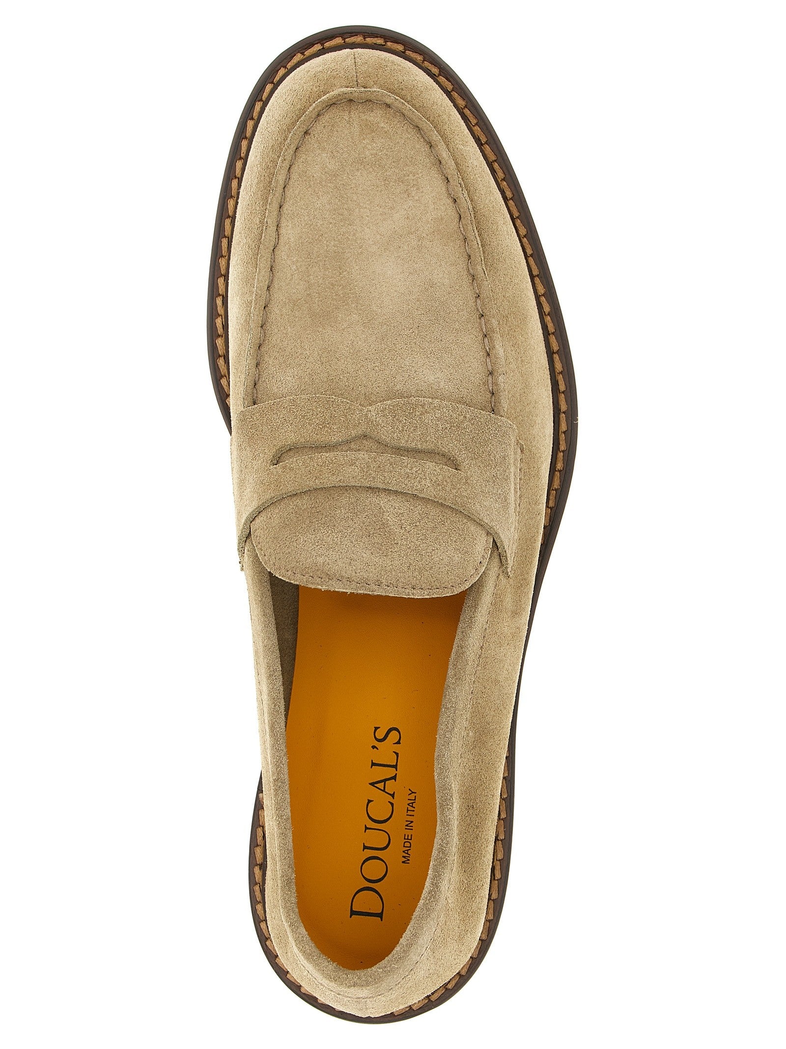 Doucal's Suede Loafers Beige