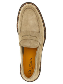 Doucal's Suede Loafers Beige