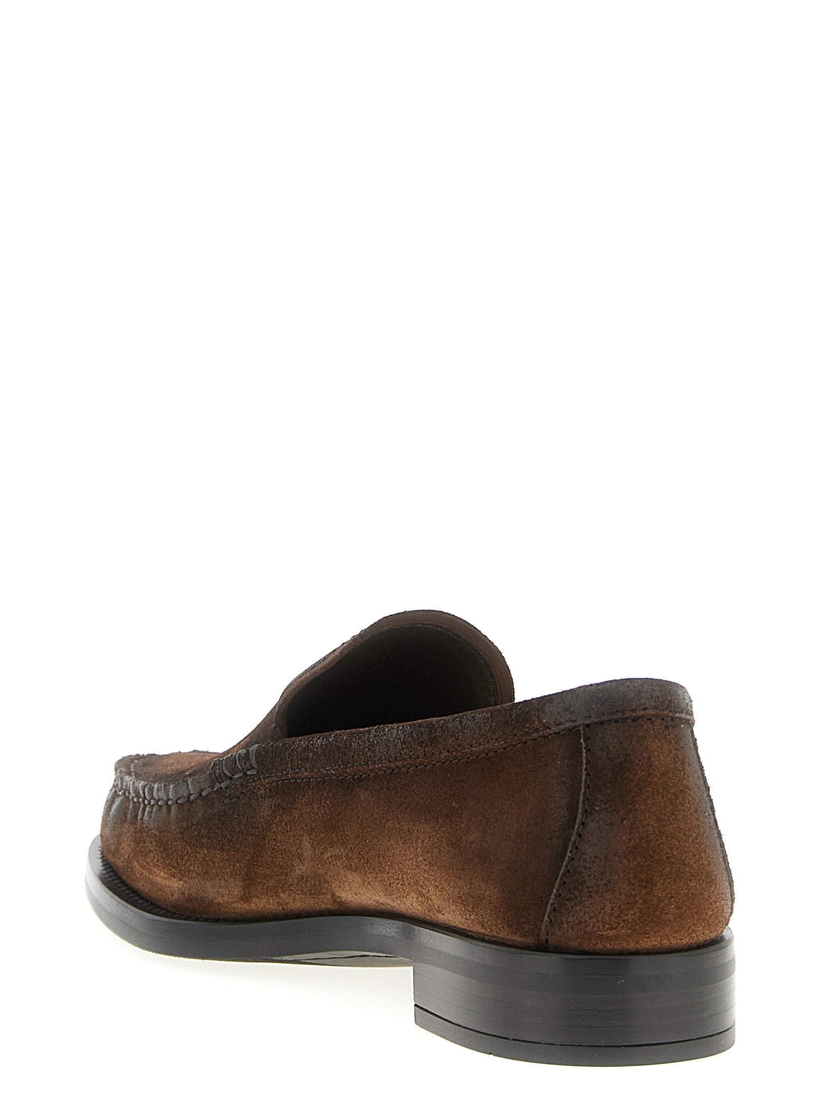 PRADA Suede Loafers Brown