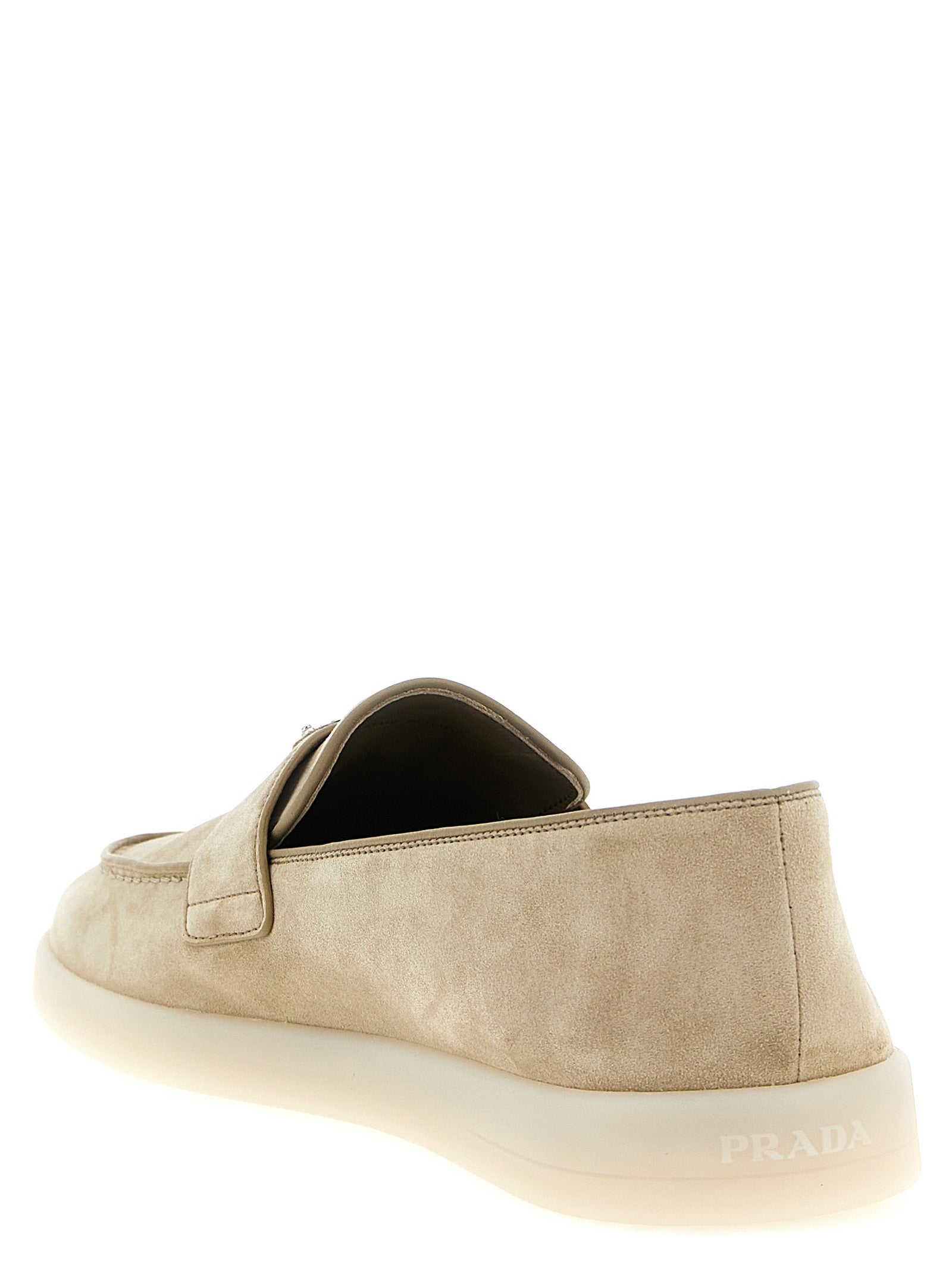 Prada Suede Loafers Beige