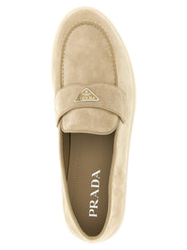 Prada Suede Loafers Beige