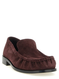 Dries Van Noten Suede Loafers Red
