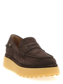Tod's Suede Loafers Brown