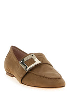 Roger Vivier Suede Loafers Beige, view 2