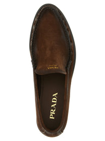 PRADA Suede Loafers Brown