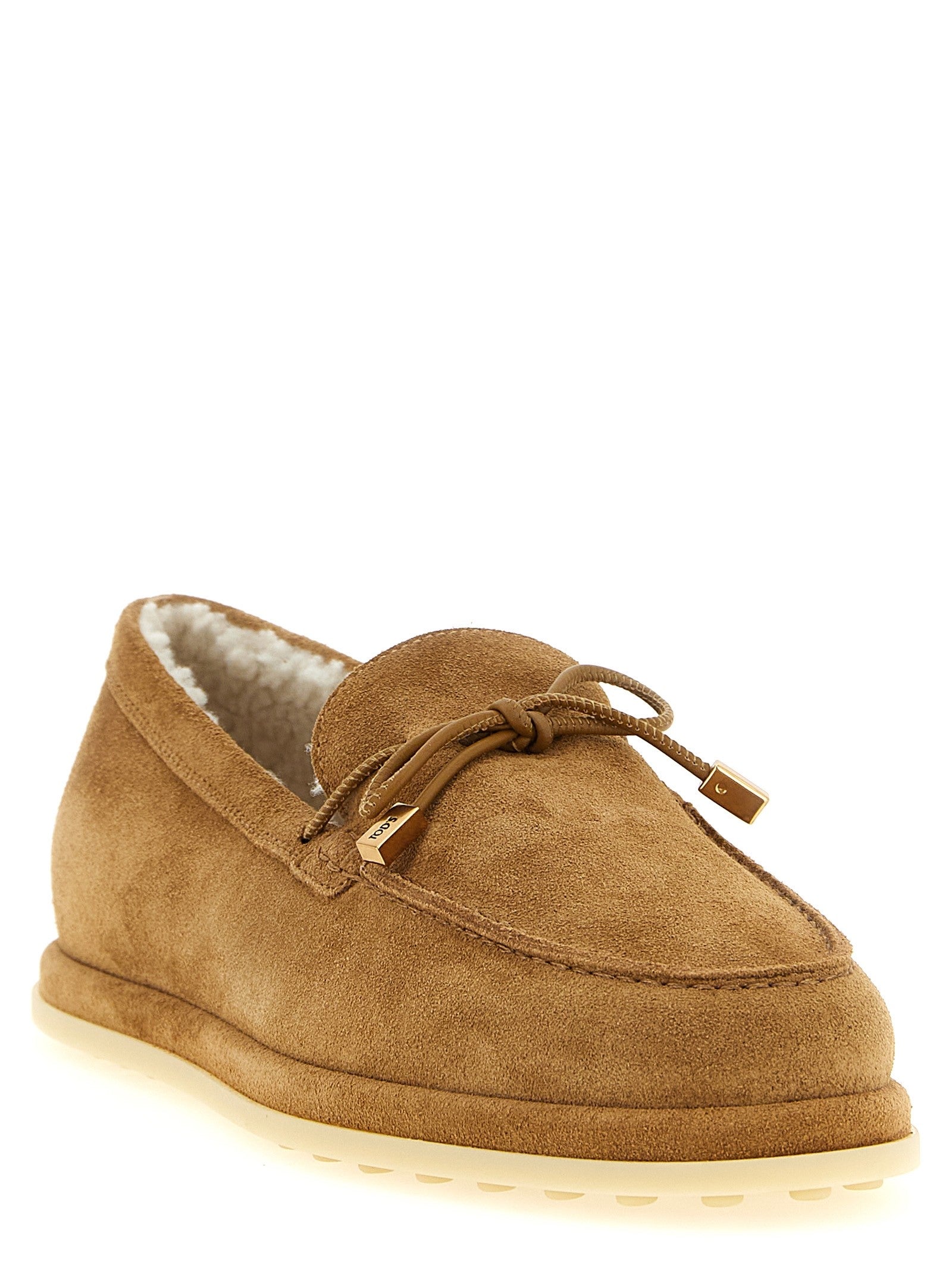 Tod's Suede Loafers Beige