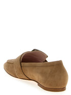 Roger Vivier Suede Loafers Beige, view 3