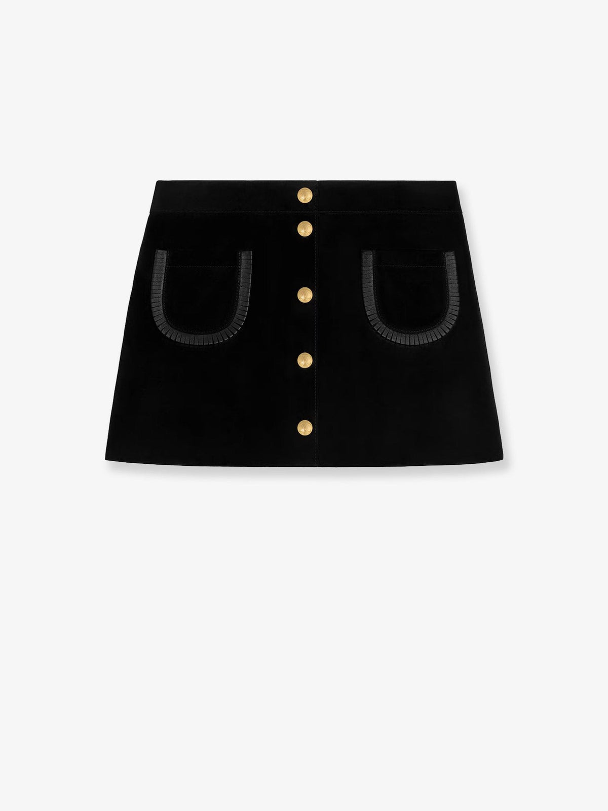 Celine Women's Suede Miniskirt Black
