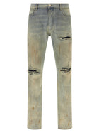 AMIRI Suede MX1 Jeans Beige