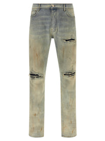 AMIRI Suede MX1 Jeans Beige