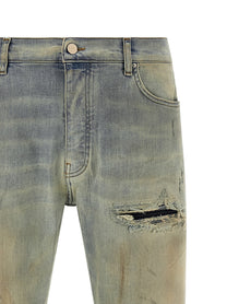 AMIRI Suede MX1 Jeans Beige