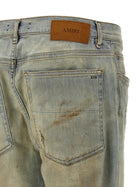 AMIRI Suede MX1 Jeans Beige, view 4