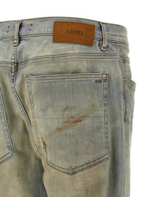 AMIRI Suede MX1 Jeans Beige