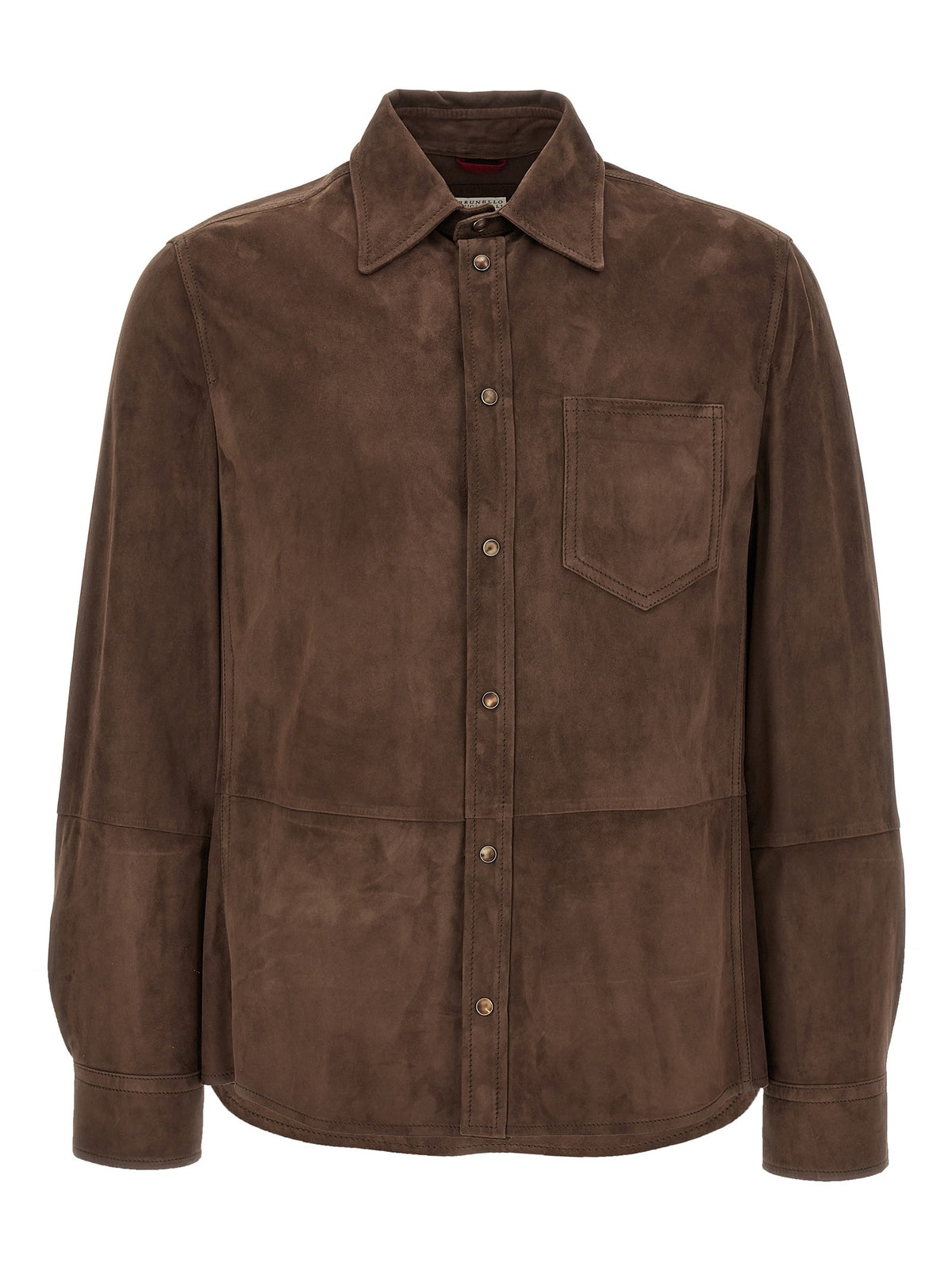 Brunello Cucinelli Suede Overshirt Brown