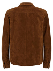 Tom Ford Suede Overshirt Brown