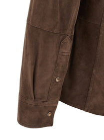 Brunello Cucinelli Suede Overshirt Brown