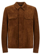 Tom Ford Suede Overshirt Brown