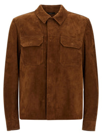 Tom Ford Suede Overshirt Brown