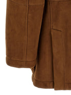 Brunello Cucinelli Suede Parka Brown, view 4