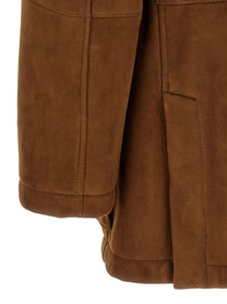 Brunello Cucinelli Suede Parka Brown