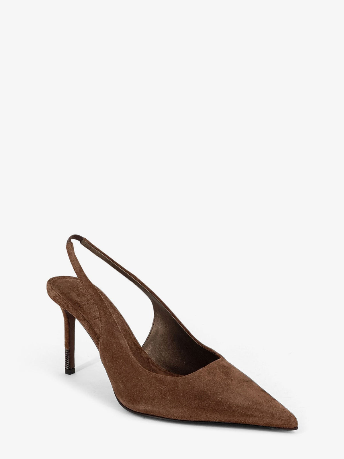Brunello Cucinelli Women's Suede Pumps Beige, view 2