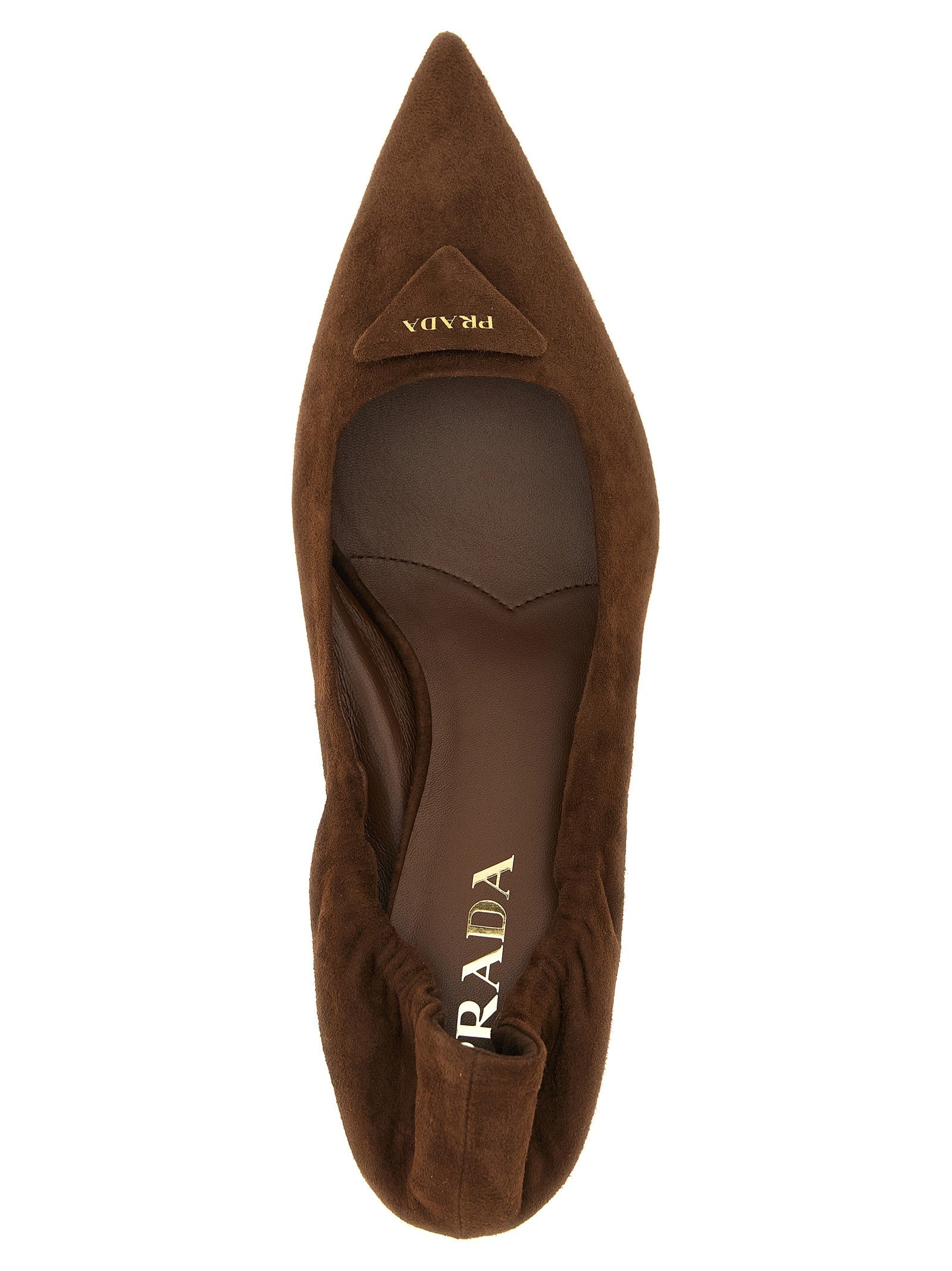PRADA Suede Pumps Brown