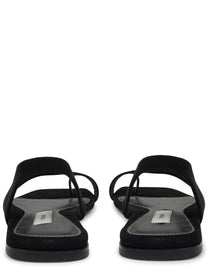 Toteme Women's Suede Sandal Black