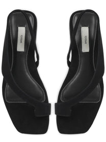 Toteme Women's Suede Sandal Black