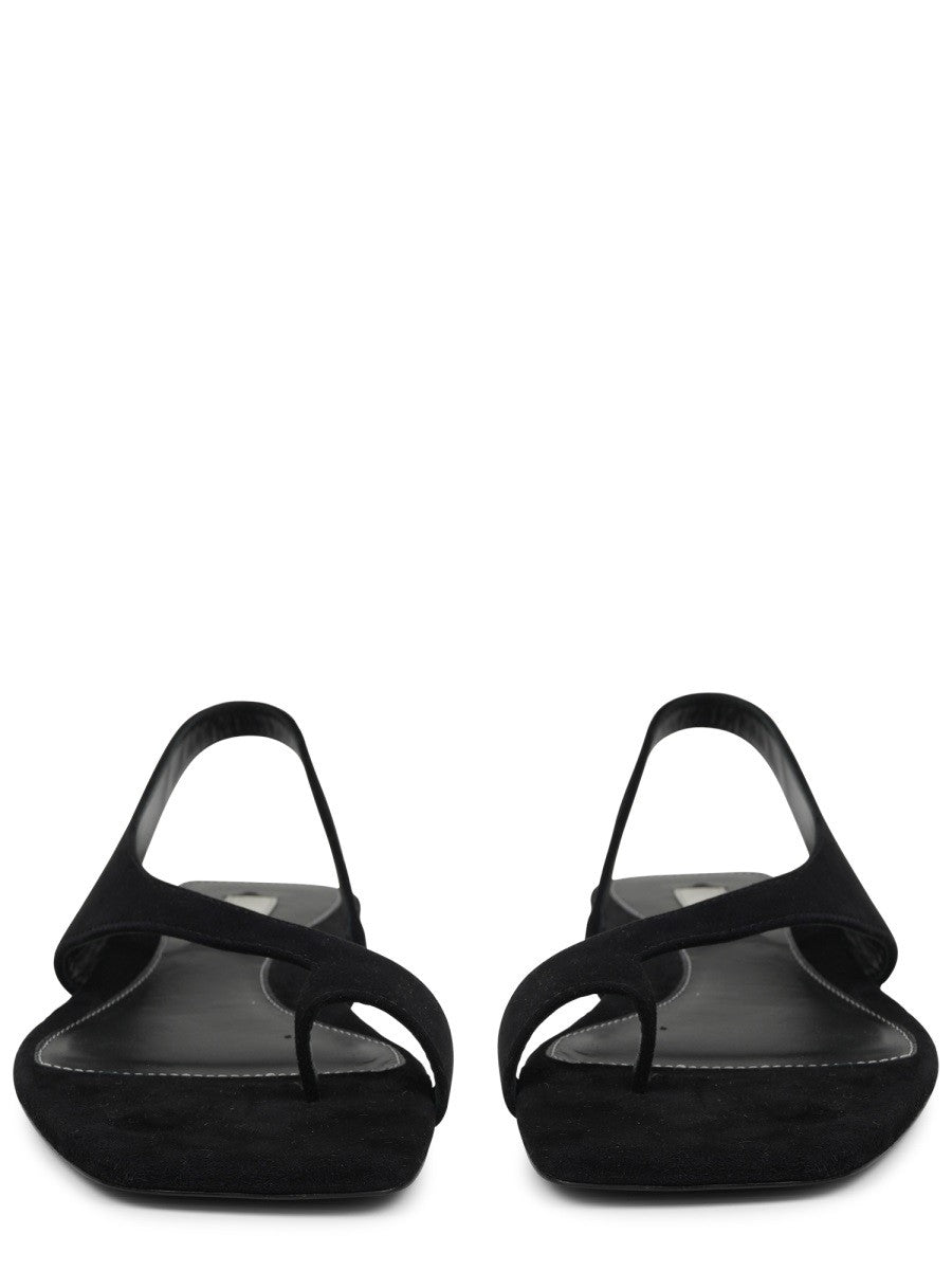 Toteme Women's Suede Sandal Black