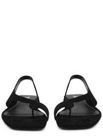 Toteme Women's Suede Sandal Black