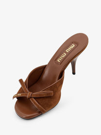 Miu Miu Women's Suede Sandals Rovere