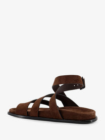 Alohas Women's Suede Sandals Brown