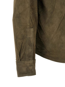 Giorgio Brato Suede Shirt Gloves Green