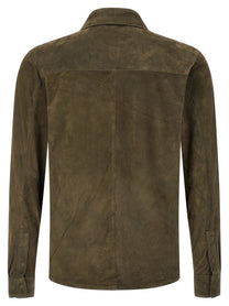 Giorgio Brato Suede Shirt Gloves Green