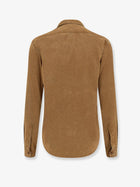 ASPESI Men's Suede Shirt Orange