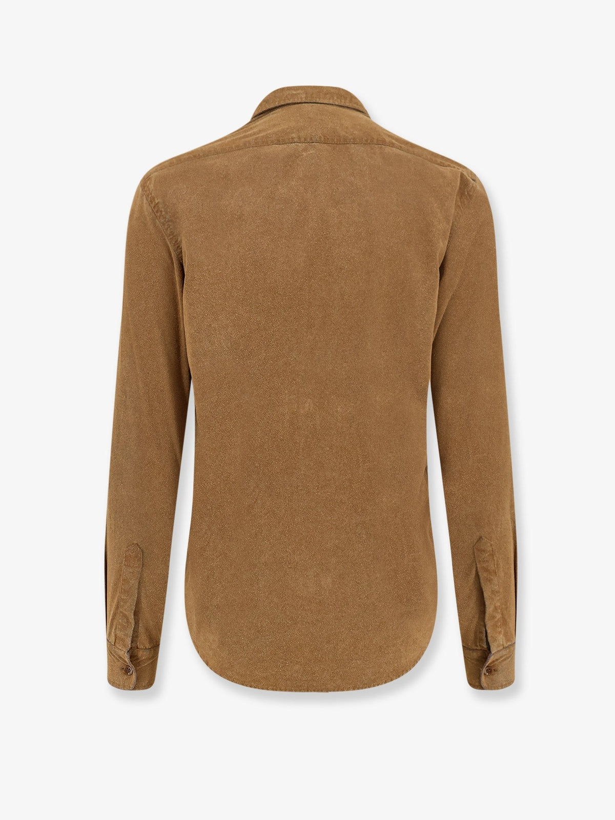 ASPESI Men's Suede Shirt Orange