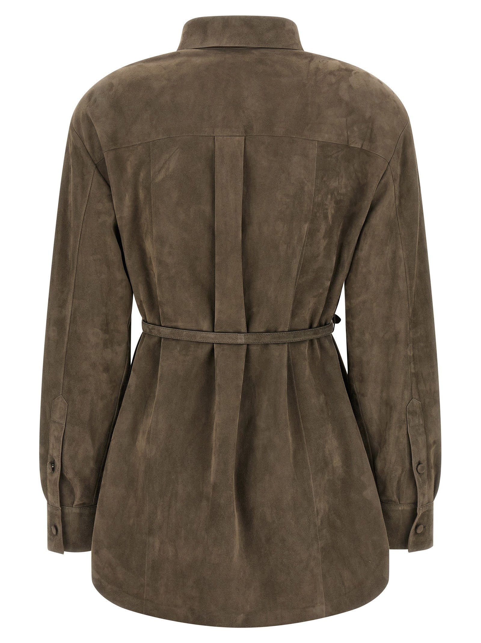 Fendi Suede Shirt Grey