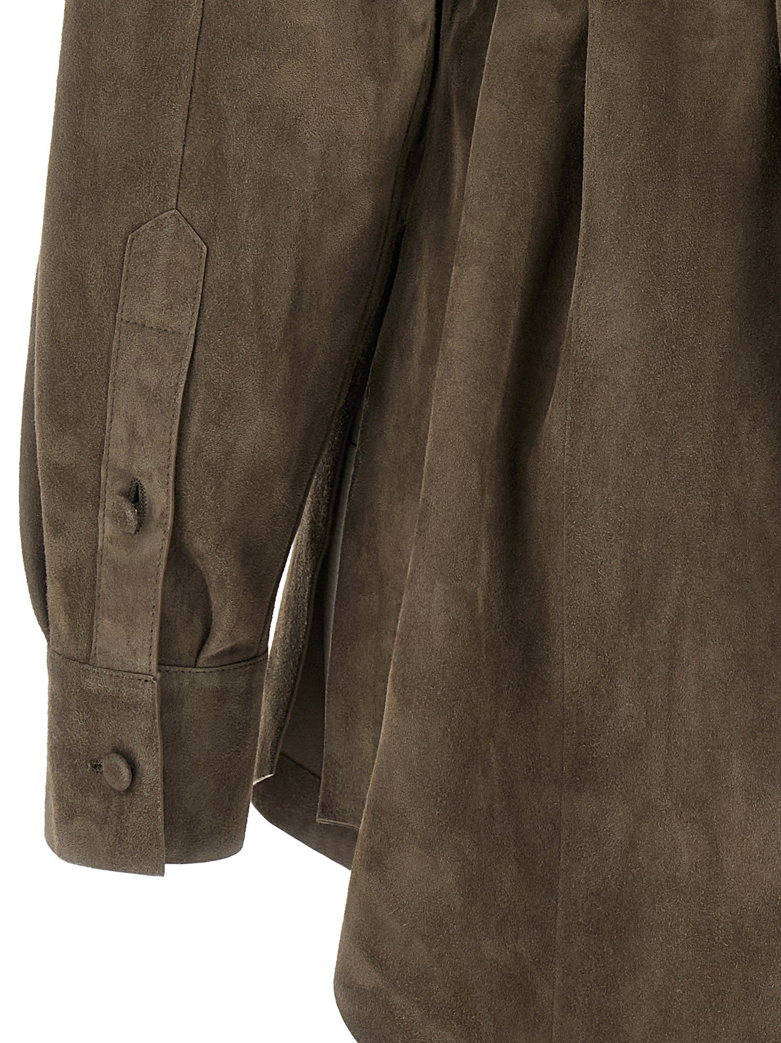 Fendi Suede Shirt Grey