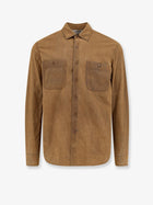 ASPESI Men's Suede Shirt Orange