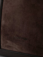 Tom Ford Men's Suede Shopping Bag Brown, view 5