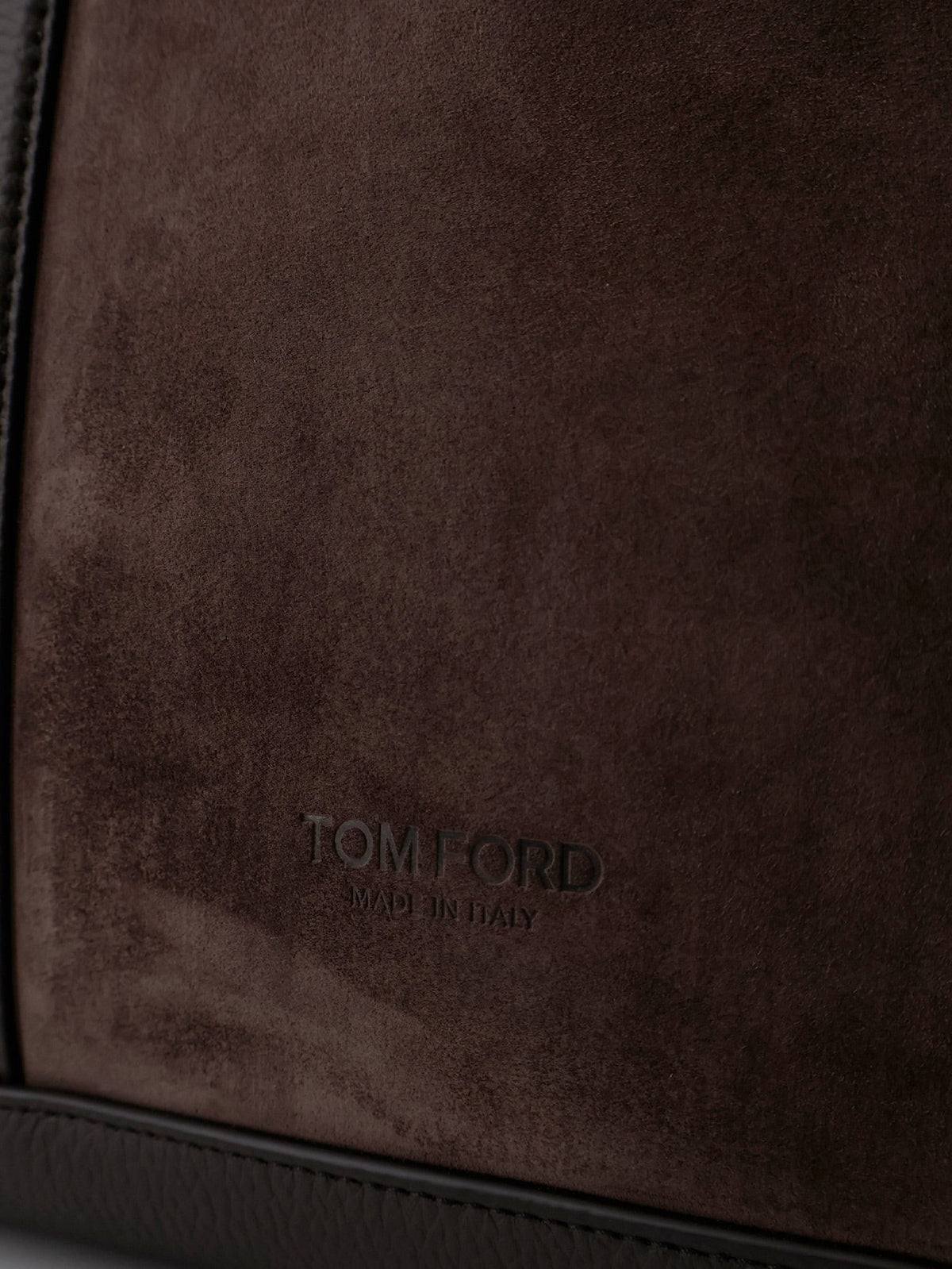 Tom Ford Men's Suede Shopping Bag Brown, view 5