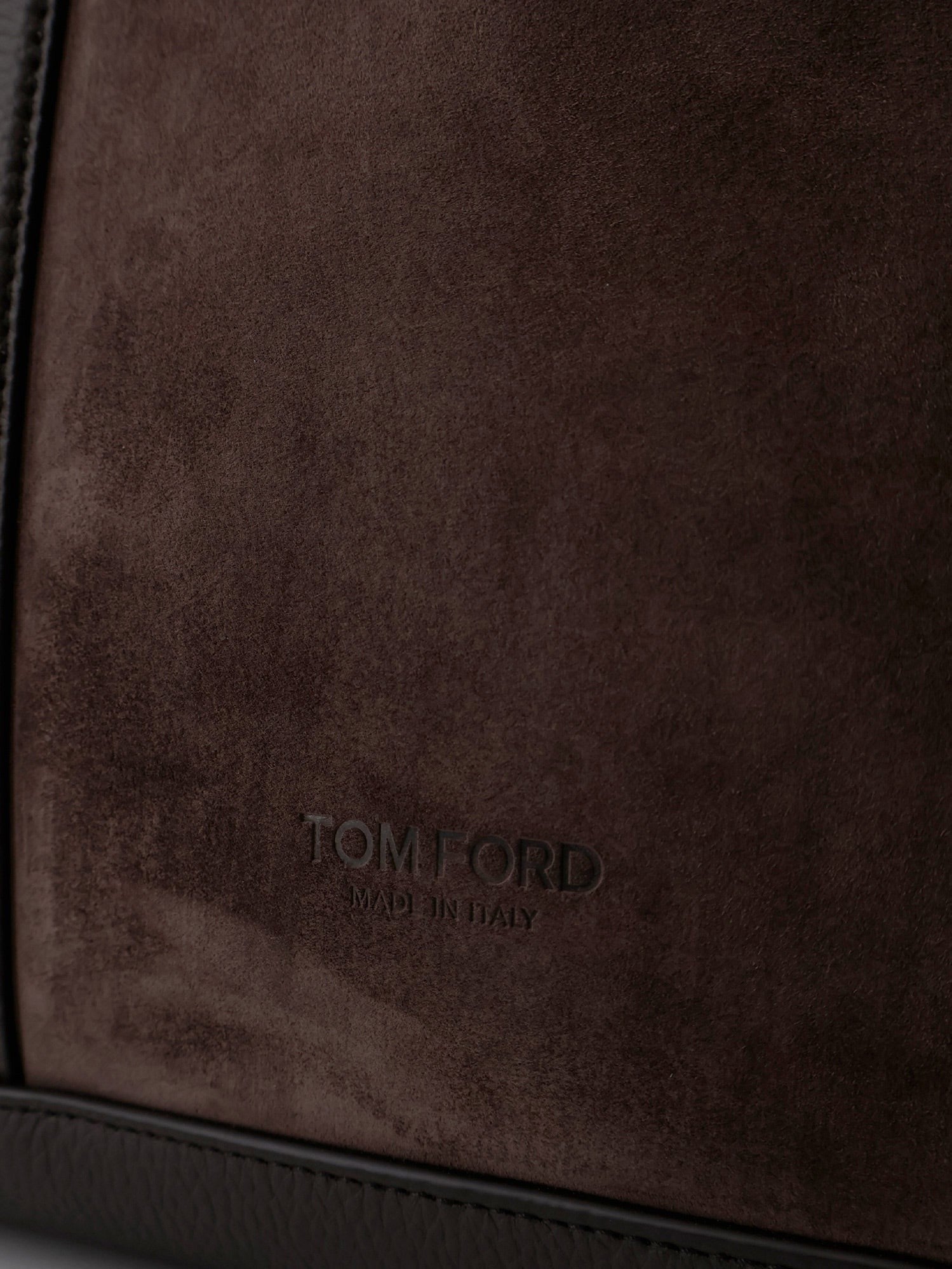 Tom Ford Men's Suede Shopping Bag Brown