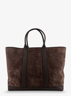 Tom Ford Men's Suede Shopping Bag Brown, view 2