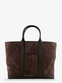 Tom Ford Men's Suede Shopping Bag Brown